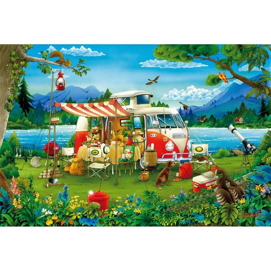 Educa Puslespil Campingferie 1000 Brikker