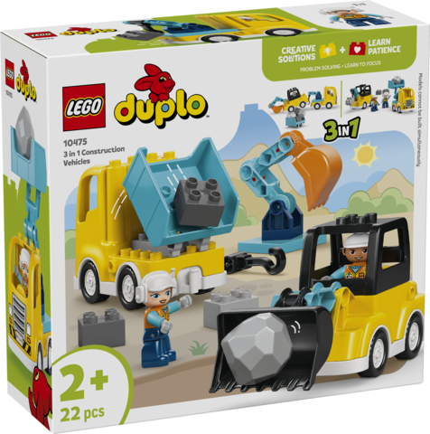 LEGO Duplo 3-i-1 Entreprenørmaskiner 10475