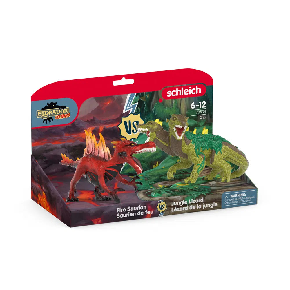 Schleich Fire Saurian vs. Jungle Lizard 70834