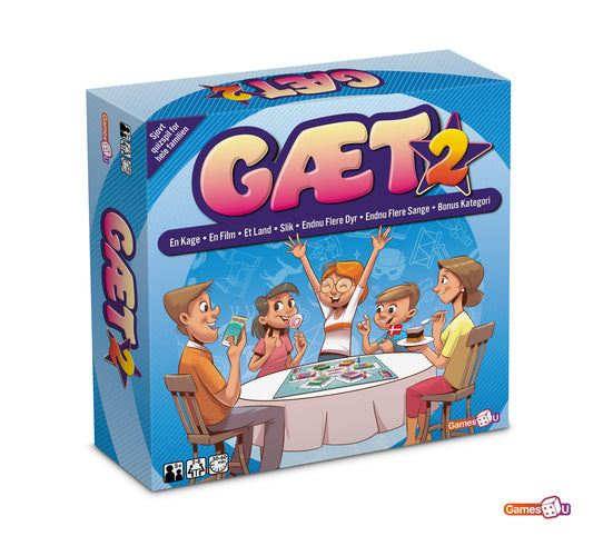 Gæt 2 Brætspil for hele familien