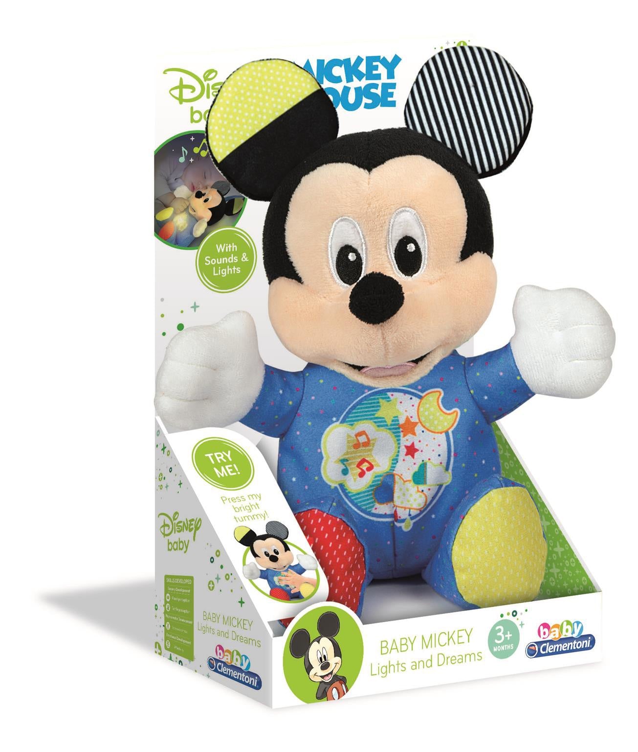 Disney Baby Mickey bamse med musik og lys