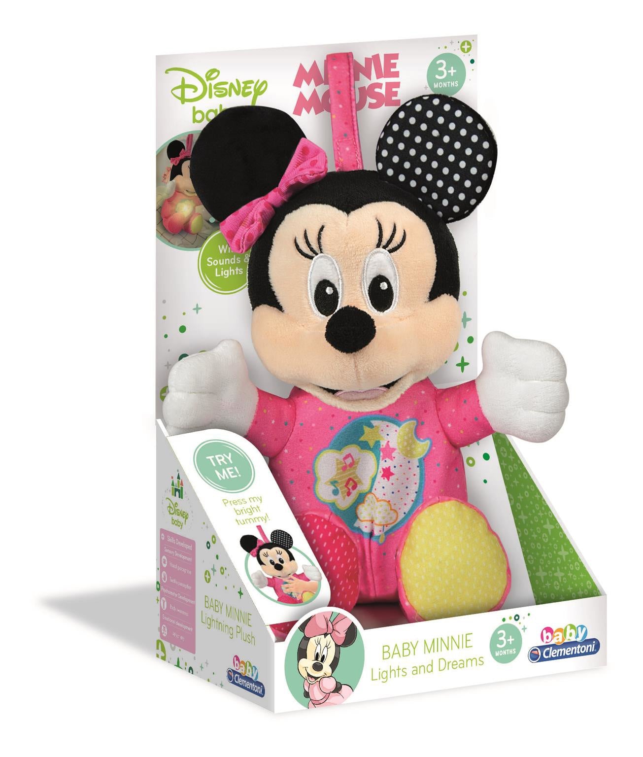 Disney Baby Minnie bamse med musik og lys