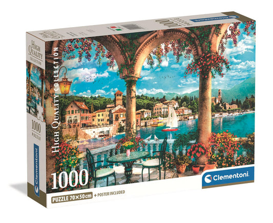 Puslespil HQC Balcony View of Lake Como, 1000 brikker