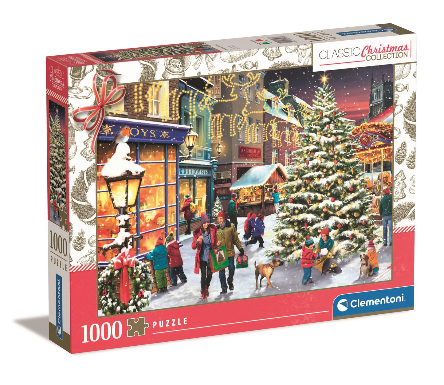 Puslespil HQC Christmas Village, 1000 brikker
