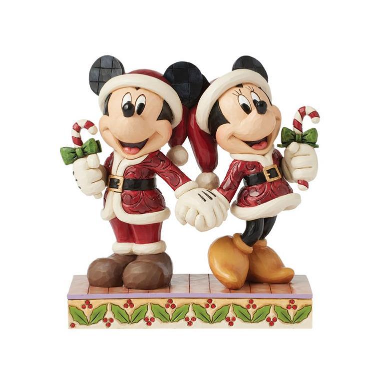 Disney Traditions Minnie og Mickey Mouse med slikstokke