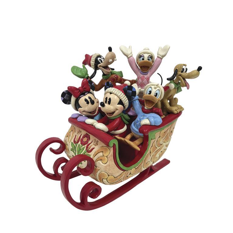 Disney Traditions Mickey og venner på slædetur