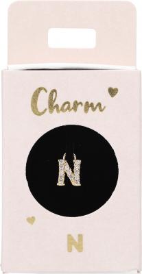 Charms til Ørering guld bogstav N