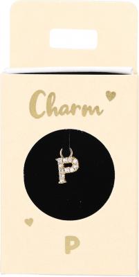 Charms til Ørering guld bogstav P
