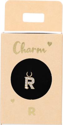Charms til Ørering guld bogstav R