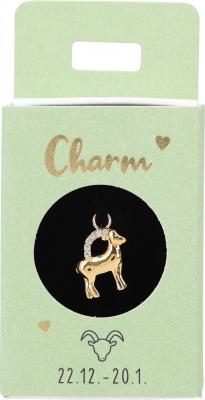 Charms til ørering i lille æske - Stjernetegn Stenbuk (22/12-20/1)