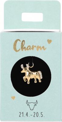 Charms til ørering i lille æske - Stjernetegn Tyr (21/4-20/5)