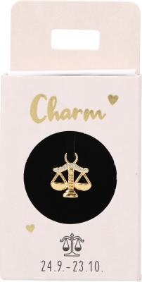 Charms til ørering i lille æske - Stjernetegn Vægt (24/9-23/10)