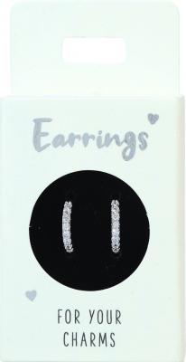 Øreringe sølv med sten 12