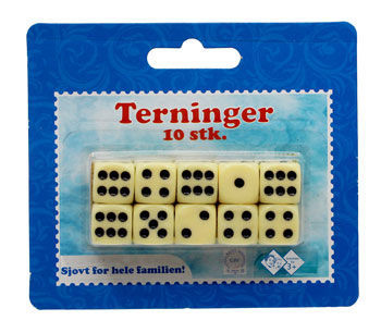 TERNINGER 10 STK.