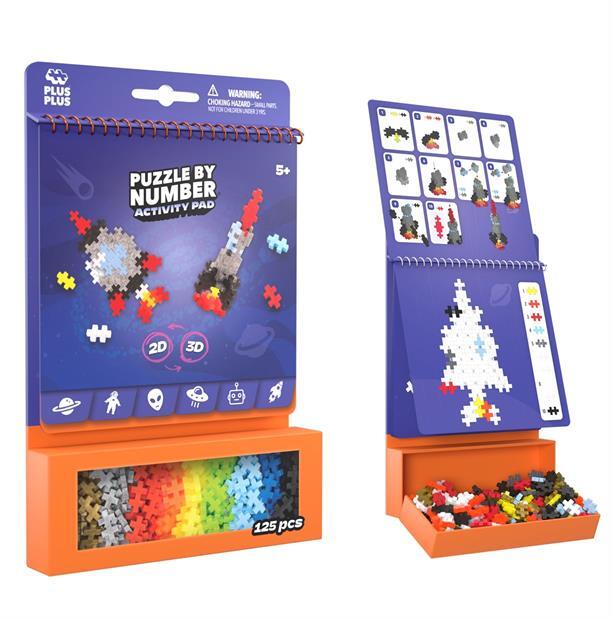 Plus-Plus – Aktivitetsmåtte: Space Alt-i-ét koncept | 12 aktiviteter