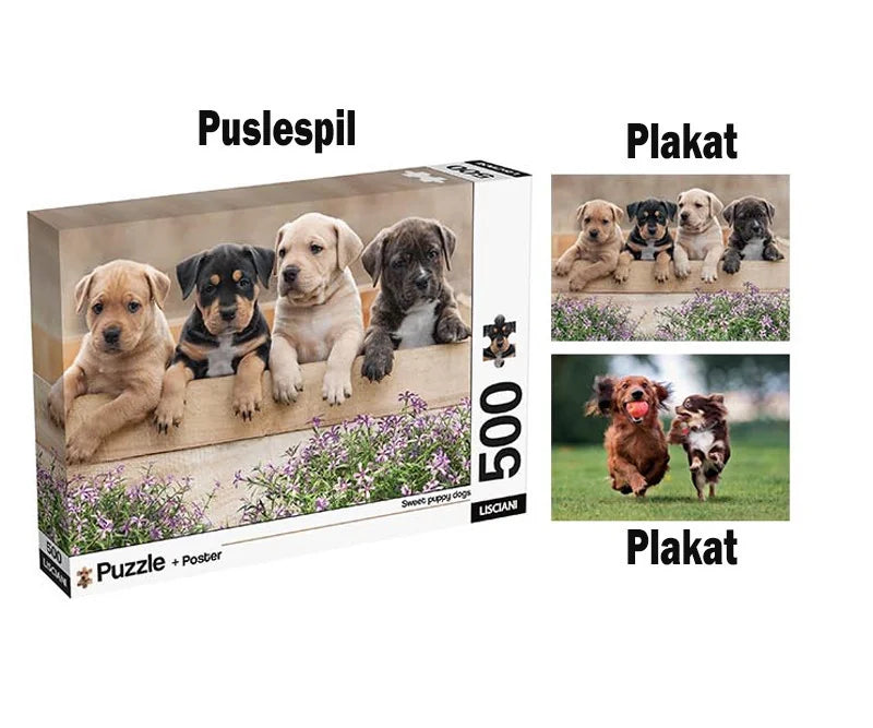 500 BR PUSLESPIL + PLAKAT
