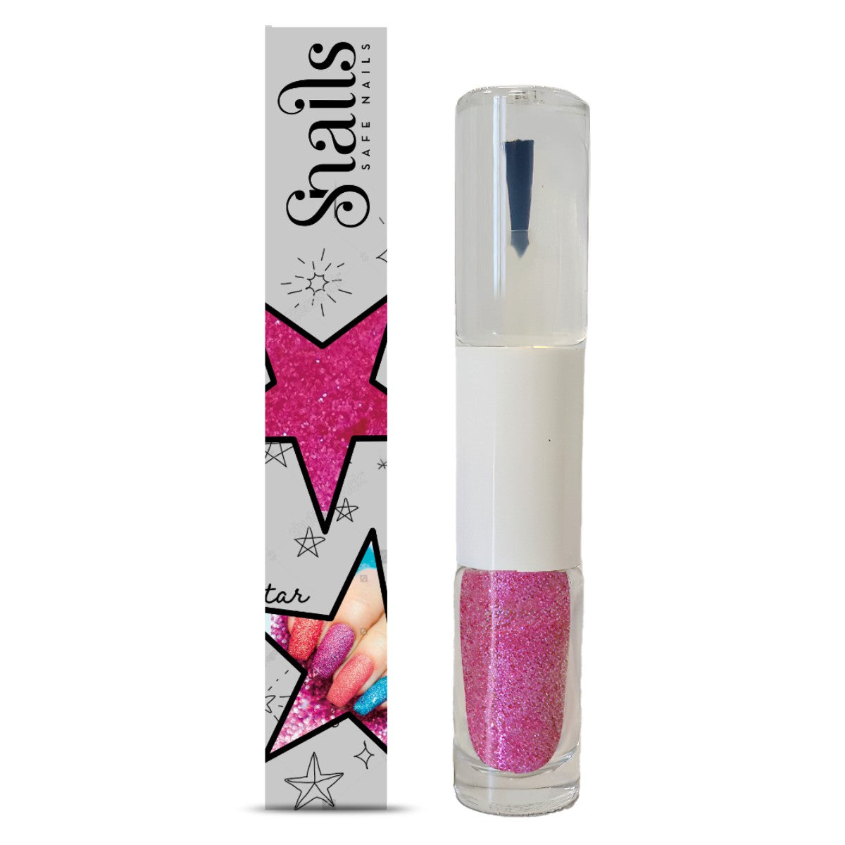 Negle glitter 2 i 1, Pink