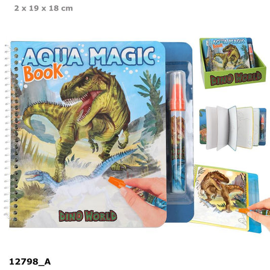 Dino World aqua magisk farvebog