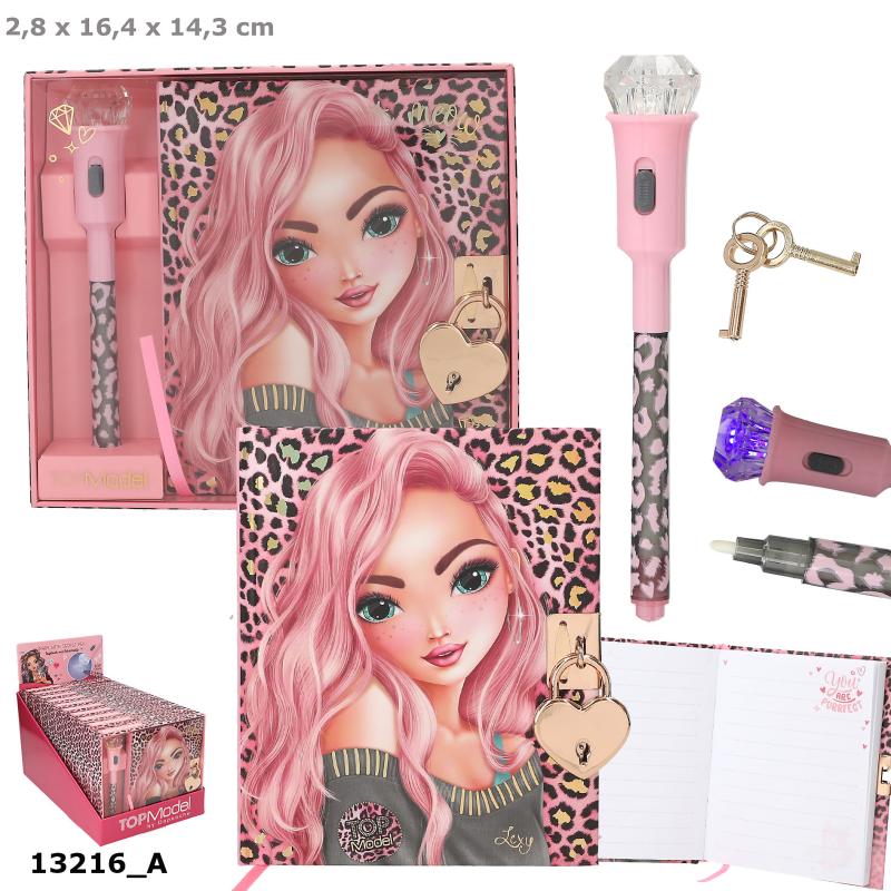 TOPModel Dagbog m/magic pen