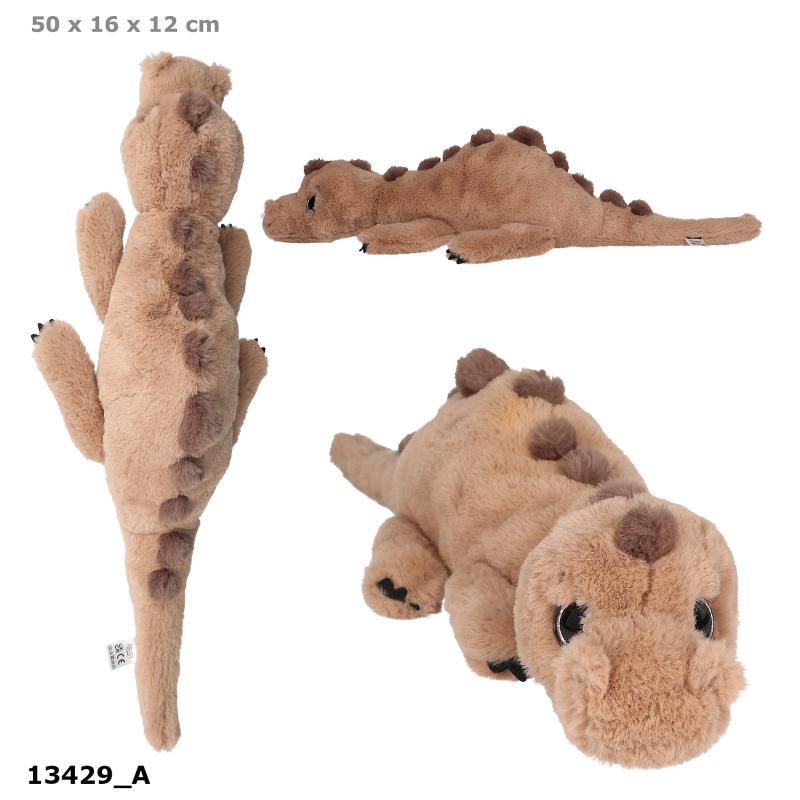 Dino World Dinosaurplys 50 cm, brun