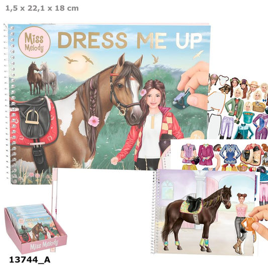 Miss Melody Dress Me Up Stickersbog, bred