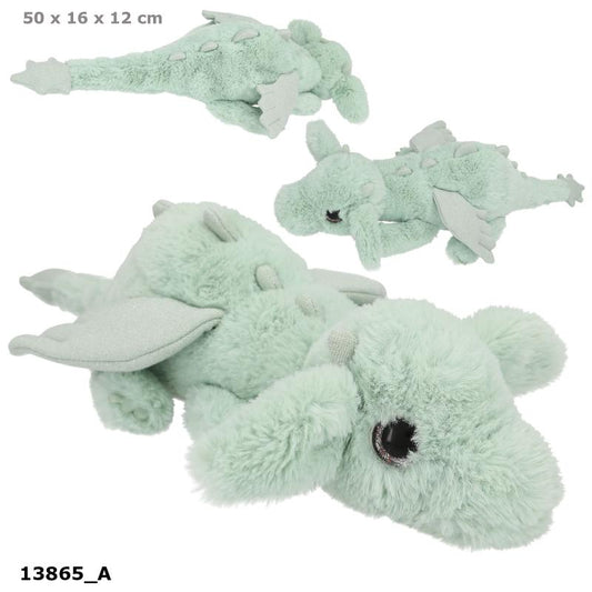 SNUKIS Drageplys m/ glittervinger, grøn