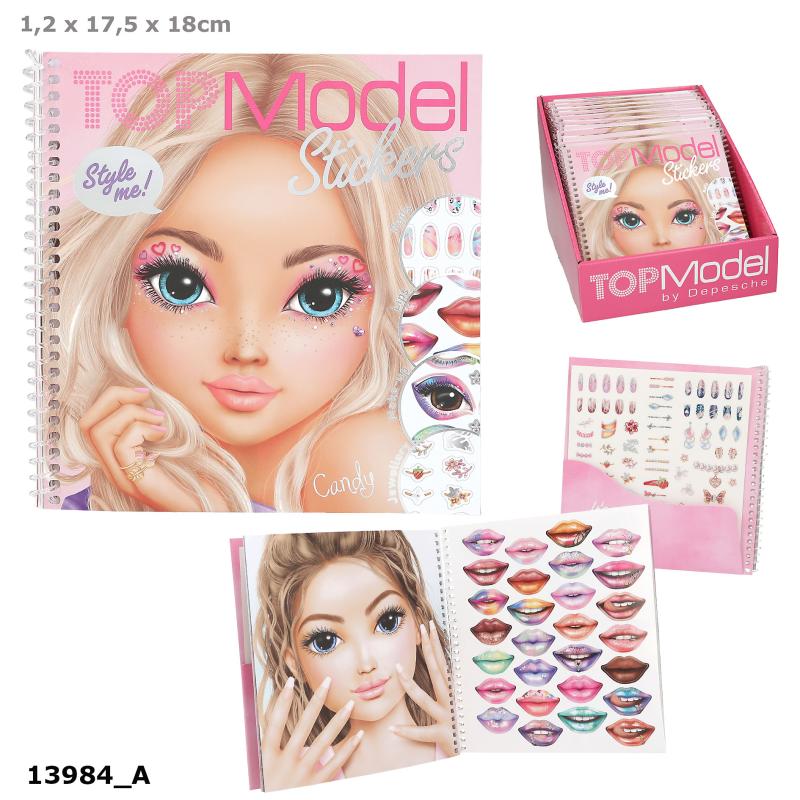 TopModel dress me up face stickersbog