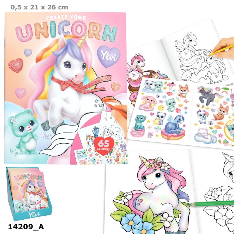 Ylvi malebog med stickers