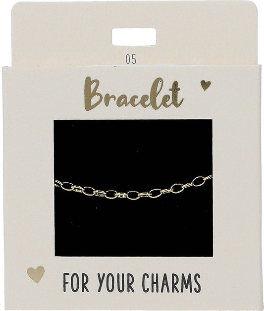 Bracelet gold, links medium 05