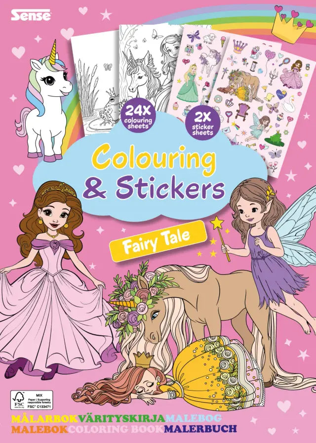 MALEBOG MED STICKERS EVENTYR