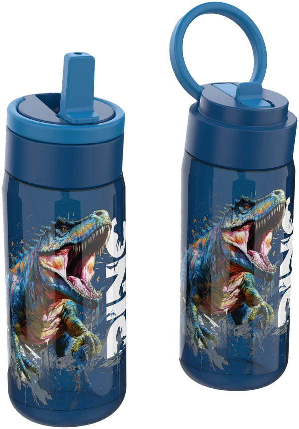 Lunch T-Rex blå drikkedunk 500 ml