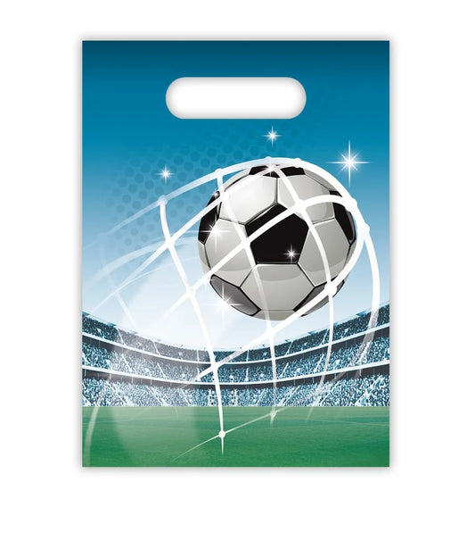 Fodbold 6 stk. plast slikposer