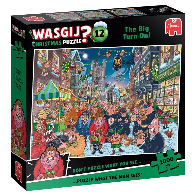 Wasgij Christmas 12 - The Big Turn On Christmas special 1000 brikker
