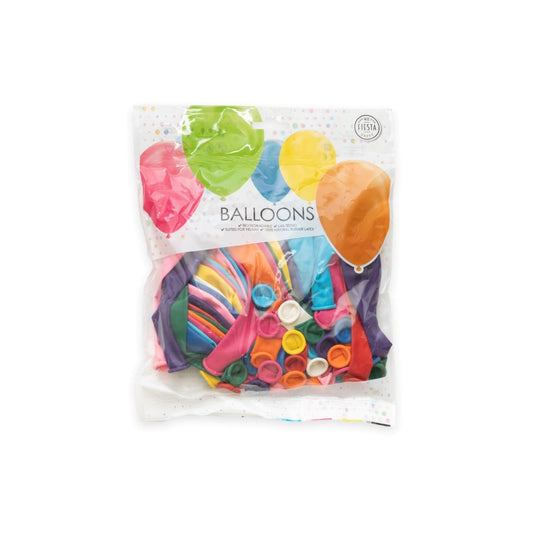 Blandet latex balloner 50 stk.
