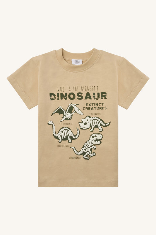 Hust and Claire T-shirt med Dino skeletter 104 cm