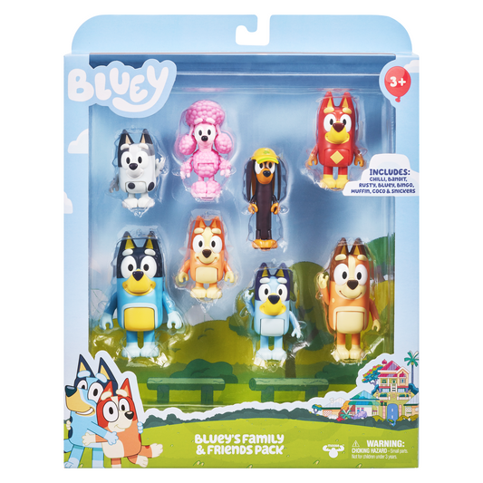 BLUEY, 8 Figures Multipack