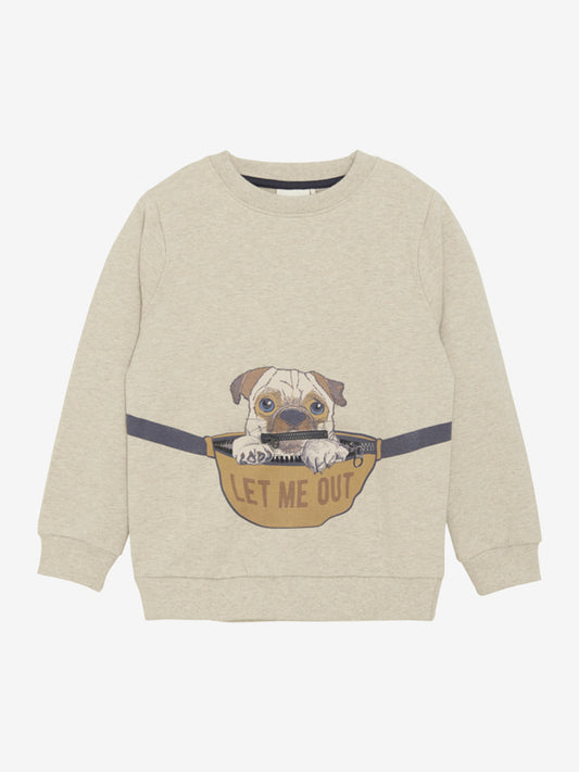 Minymo sweatshirt med hund 7 år