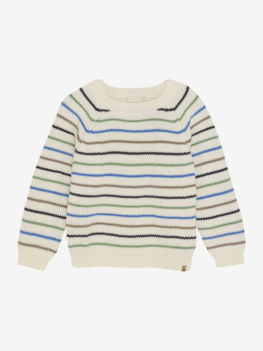 Minymo stribet strikket pullover 104 cm