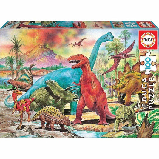 Educa Puslespil Dinosaurs 100 Brikker