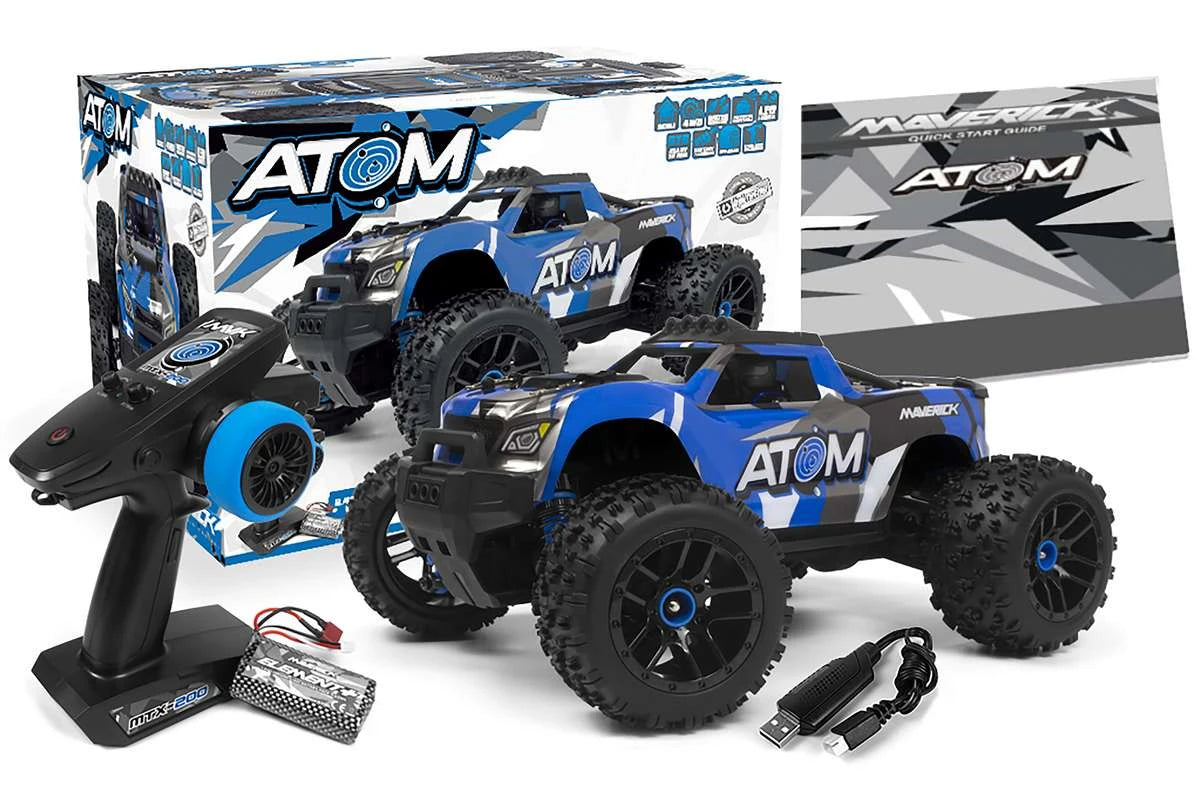 Maverick RC Atom 1/18 4WD Electric Truck - Blue