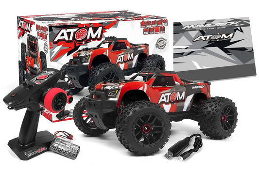 Maverick RC Atom 1/18 4WD Electric Truck - Red