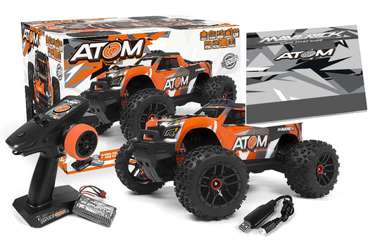 Maverick RC Atom 1/18 4WD Electric Truck - Orange