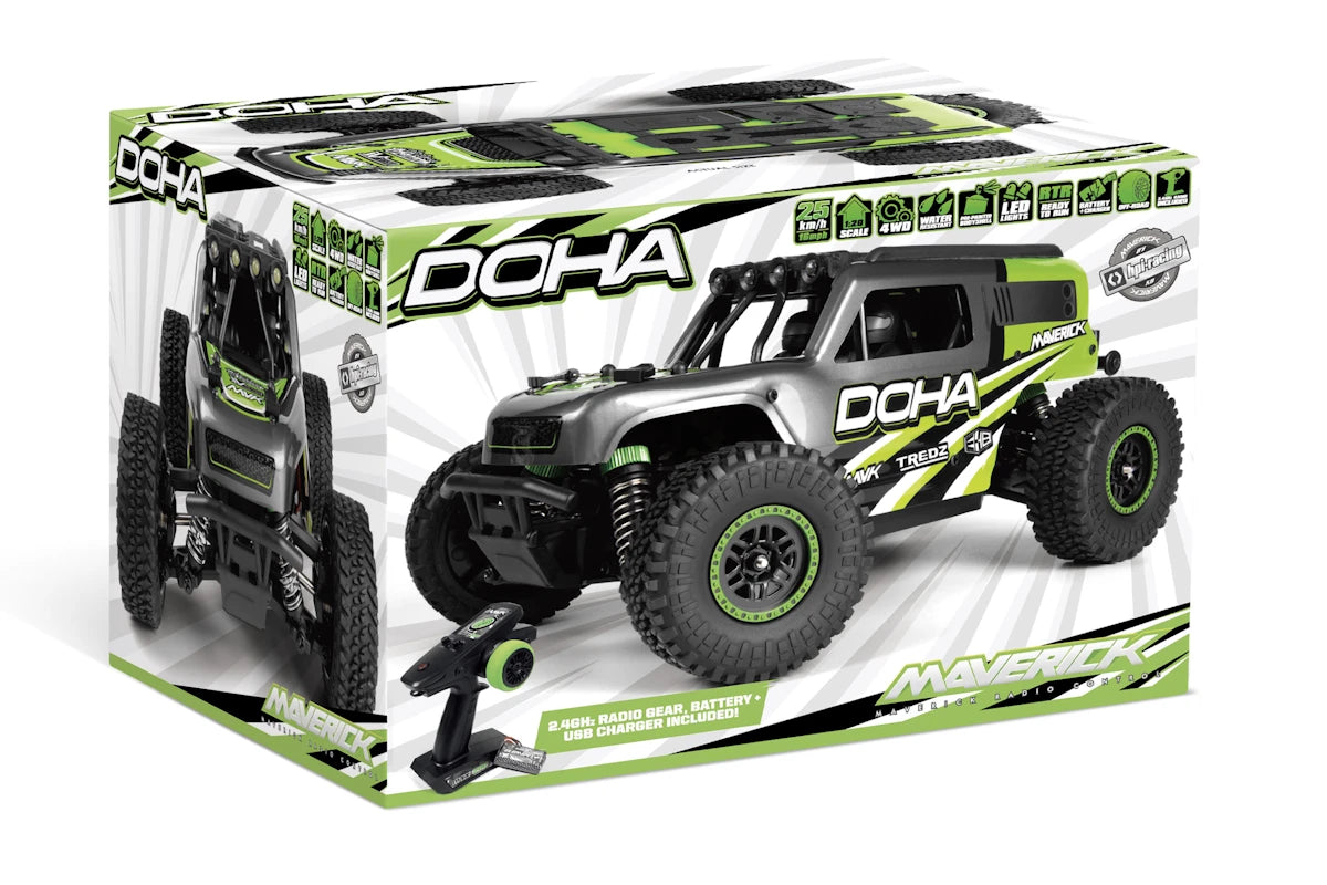 Maverick RC Maverick Doha 1/20 4WD Electric Truck - Green