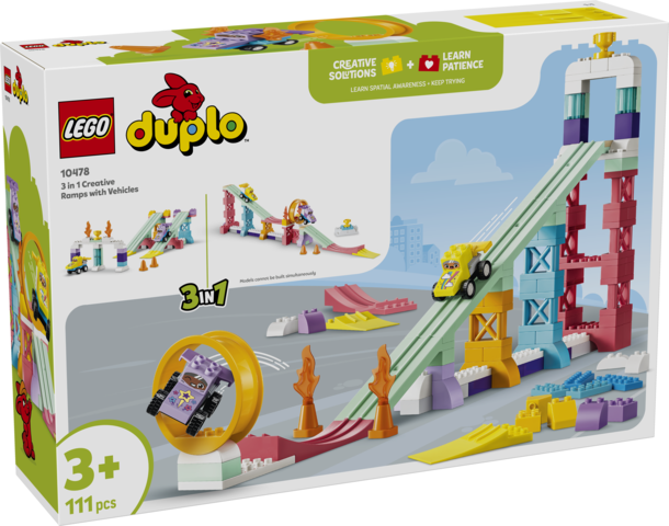 LEGO 3-i-1 kreative ramper med kørerampe 10478