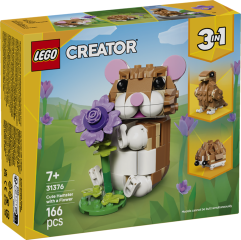 LEGO Creator Sød hamster med blomst 31376
