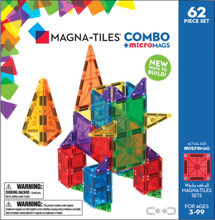 MAGNA-TILES microMAGS Combo 62 pcs