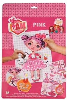Magnetisk Påklædningsdukke Pink
