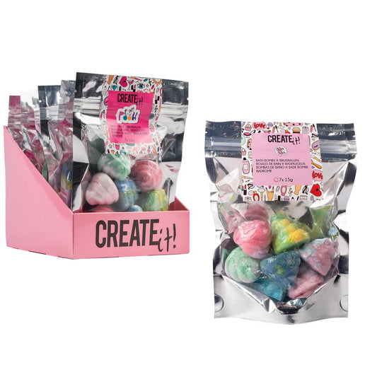 Create It! Badbruisbal Unicorn Pooh 7-Pack Disp.