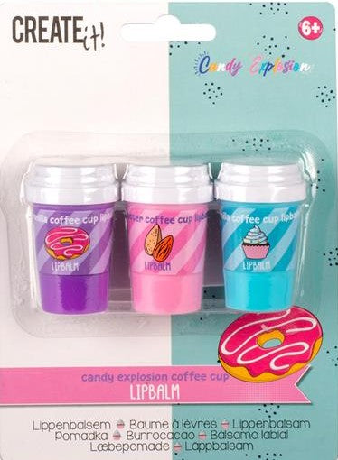 Create It! Candy Lippenbalsem – 3-Pack (Kopi)