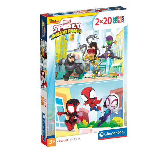 Clementoni Spidey puslespil 2x20 stk.